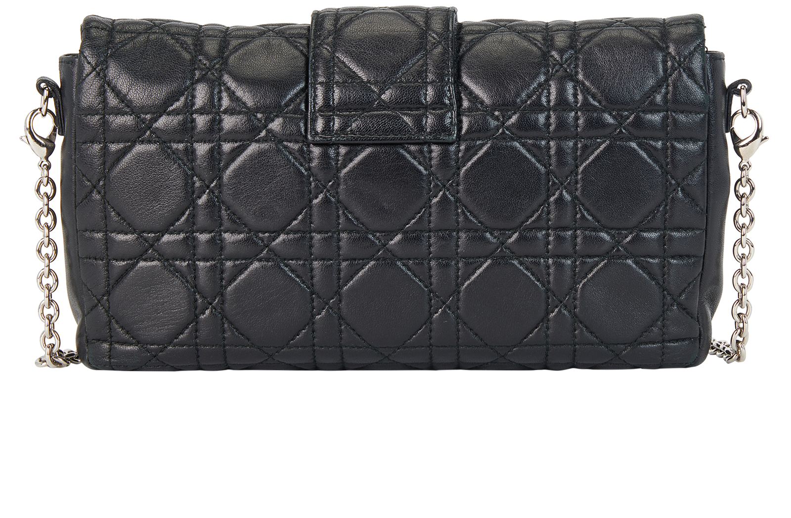 Miss Dior Flap Bag, &pound;595, Handbags, Black, Lambskin Leather, Back view